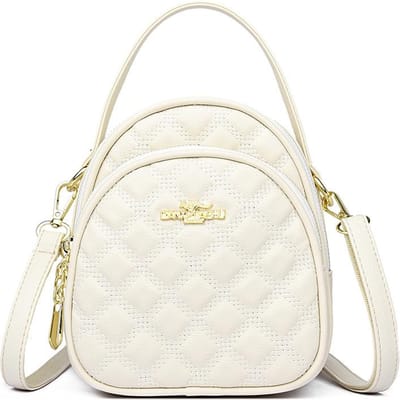 Damestas met diamantgeborduurde draad, moedertas voor mobiele telefoon, niche, dubbellaagse crossbodytas, handtas met één schouder, crossbodytas white