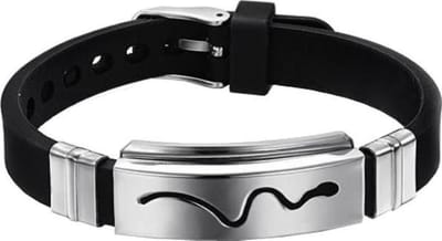 Fako Bijoux® - Armband - RVS Siliconen - Slang