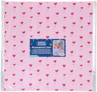 Simply Making Bento Box Vellen Roze Hartjes 25x25cm pk/50