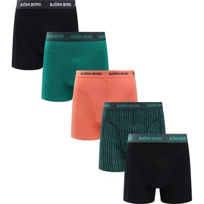 Bjorn Borg Boxers Cotton Stretch 5-Pack Multicolour - Maat XXL - Heren - Boxershorts