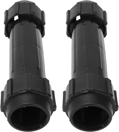 Kajak Peddel Connector - Roeispaan As - Watersport Reparatie - Strakke Verbinding - 162 mm Lengte - Zwart