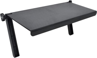 Verstelbare TV plank voor opslag, opvouwbare monitorplank voor decoder, router en afstandsbediening, ideaal voor ruimtebesparing en organisatie