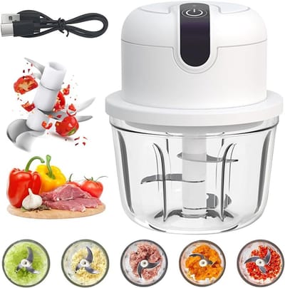 SolidKeus - Mini Elektrische Hakker met USB Aansluiting 350 ml