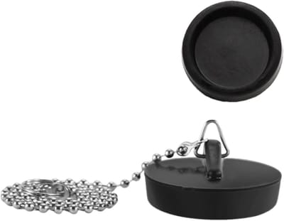 Gootsteenstop - Afvoerstop Rubber - Water Dicht Maken - Eenvoudig Plaatsen - 4.5 cm - Grijs