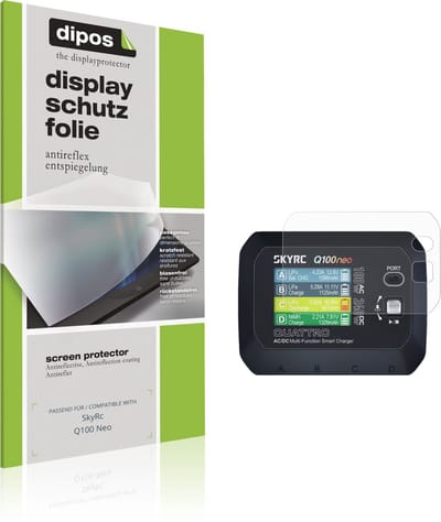 dipos – 2x Matte Beschermfolie geschikt voor SkyRc Q100 Neo | Krasbestendige & antireflecterende Screenprotector Ultra-Thin