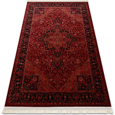 Kleden Rugsx ORIENT Y307 tapijt bordeauxrood / zwart Frame, 200x290 cm