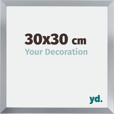 Your Decoration - Fotolijst 30x30 cm - MDF - Zilver Glans - Catania