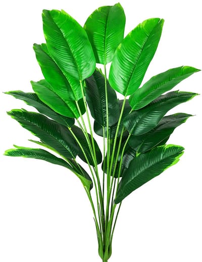 palmbladeren struik banaan boom nep paradijsvogel tropische bladeren groene kunstpalm 80 cm grote jungle party palmblad kamerplant