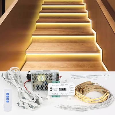 Led Trapverlichting met Bewegingsmelder en Daglichtsensor voor 16 Treden