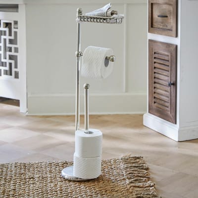 LOBERON Toiletrolhouder Omerville zilverkleurig