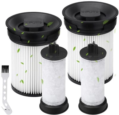 5 stuks - inclusief 4 Filter en 1 kwast - voor Miele Triflex HX1 HX-FSF - wasbare filters met borstel - Vervangingsonderdelen voor stofzuigers