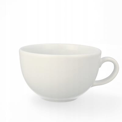 Lubiana Ameryka Kop en Schotel 350ml Wit Porselein