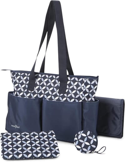 Baby luiertas - Baby tas - Baby verzorgen - Veelzijdig opbergvak - 40 x 15 x 35 cm - Grijs