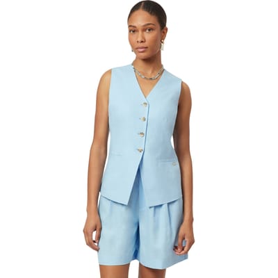 Scotch & Soda Long Line Vest Cerulean Taglia: XS | Gilet Outlet | Donna | Blu