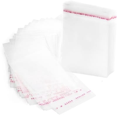 Dailygoods - Transparante cellofaanzakken - Zelfklevend - voor