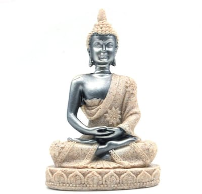 Handgesneden Beeldje - Dailygoods- Boeddha Beeldje Meditatie
