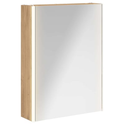 vidaXL - Badkamerspiegelkast - Ambachtelijk - Eiken - 53,5 - x - 15,5 - x - 70 - cm