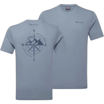 Montane Impact Compass T-shirt Met Korte Mouwen Blauw S Man