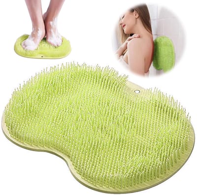 Dailygoods- Douche Deurmat Antislip - Voetmassage Pad - Voetborstel - Siliconen Massager - Zuignappen - Duurzaam Materiaal - Voetenreiniger