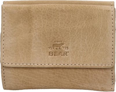Bear Design Portemonnee / Portefeuille Dames - Ritsportemonnee - Leer - Jolie - Beige