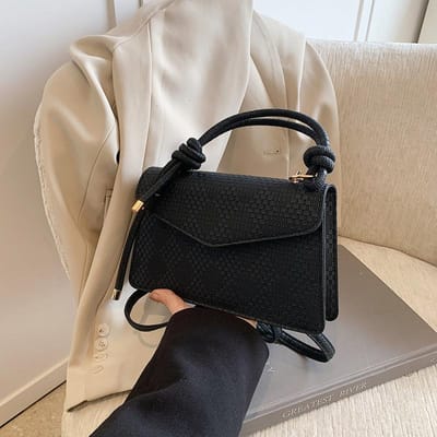 Sac de niche automne et hiver, nouvelle mode, sac à bandoulière pour femmes, sac à main tissé à la main à une épaule