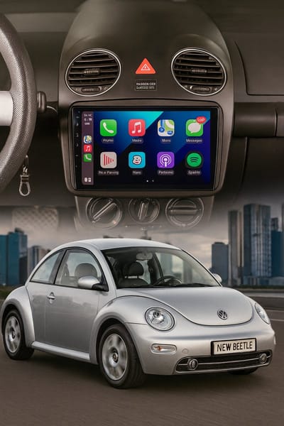 ADIVOX 9 inch T1 geschikt voor Volkswagen New Beetle 2005-2011 Android 15 CarPlay/Auto/Wifi/DSP/RDS/NAV/DAB+