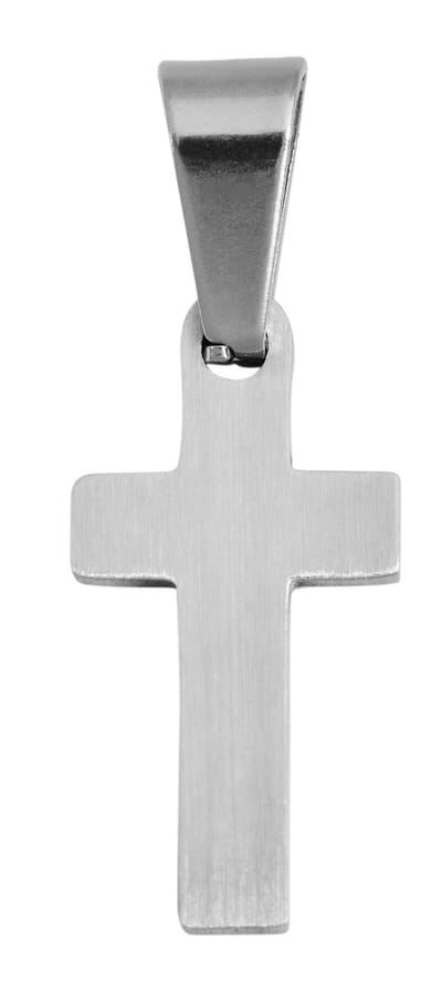 AKZENT Akzent unisex hanger "Ceperi" zilverlook - kruishanger - mat