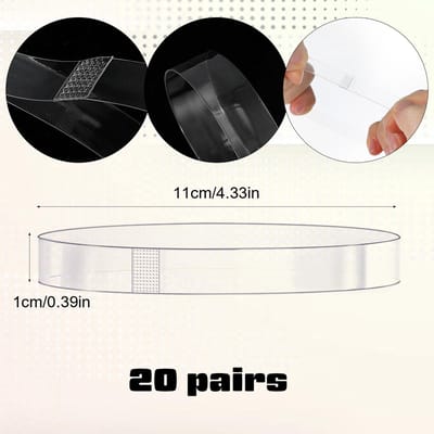 Store_8 - Transparante Schoen Laces - Verstelbare Straps - Antislip en Verwijderbaar - Geschikt voor Hakken - Schoenaccessoire - Voor een perfecte ...