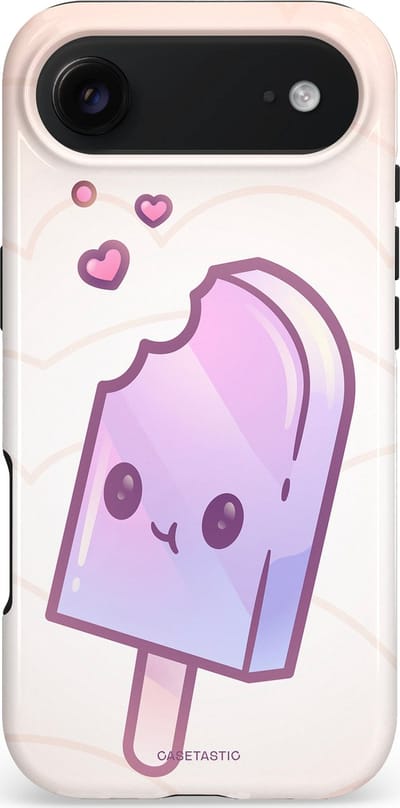 Casetastic hoesje geschikt voor Apple iPhone Air - MagSafe - Dubbellaagse bescherming - Zacht Paars IJs - Fashion Case - Wit Zand Lila