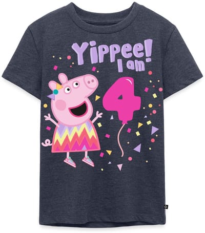 Peppa Pig's 4e Verjaardag Outfit Cadeau Premium T Shirt Kinderen