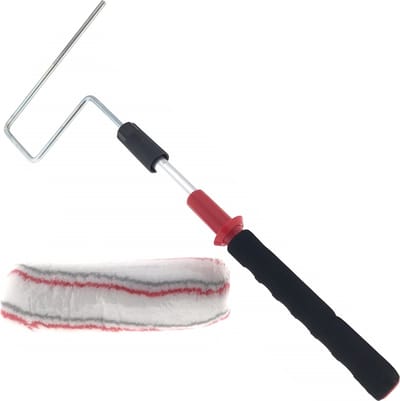 Benson Telescopische vachtroller met verfrooster - 80 cm - ideaal voor plafonds - geschikt voor water- en terpentineverf