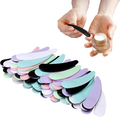 Set van 200 Mini Cosmetische Spatels voor Gezichtsmaskers, Crème en Make-up, 6 Kleuren en Multifunctioneel Gebruik