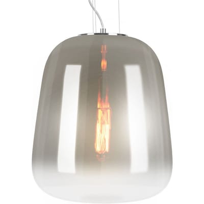 Leitmotiv Hanglamp Cone - Smokey Schaduw - Ø33x38,5cm - Modern - Hanglampen Eetkamer, Slaapkamer, Woonkamer