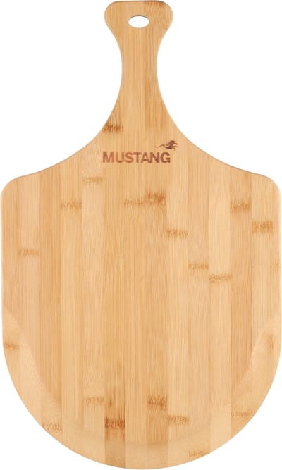 Mustang 12″ Bamboe serveer en bereidings peel - 30x1x50 CM - lichtgewicht - pizza peel - hout