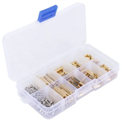120 Stuks M3 Schroeven Set voor PCB, Messing Standoffs, Spacer en Moeren in Opbergdoos