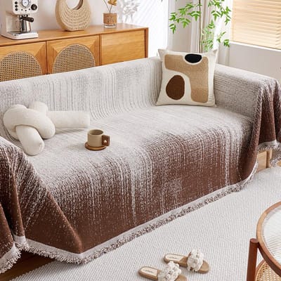 Licht Luxe Chenille Bankovertrekdoek, Hoogwaardige Antislip en Vlekbestendige Bankdeken, Vierseizoenen Anti-kattenkrab Bankhanddoek 180*130cm