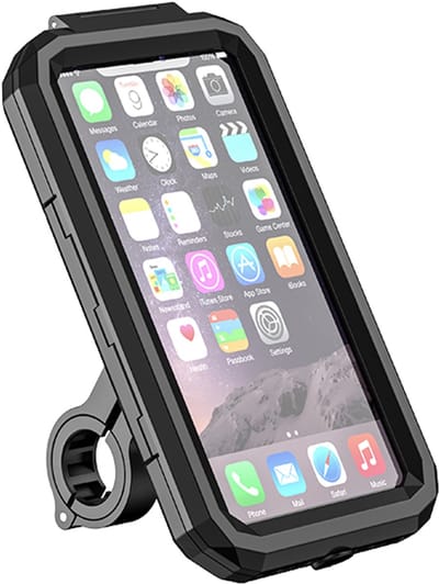 Musson - Small - Waterproof Universal Smartphone - Telefoonhouder - Mount Stand Bicycle Bike Phone Holder - USB - C poort - 360 Graden rotatie - GSM houder - Waterdichte telefoonhouder - Iphone - Samsung - Huawei - Xiaomi -Oppo -