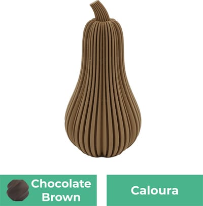 Caloura pompoen beeld – Decoratief beeld - Chocolade Bruin - 3d geprint beeld – Herfst woondecoratie - :positie: - 11CM