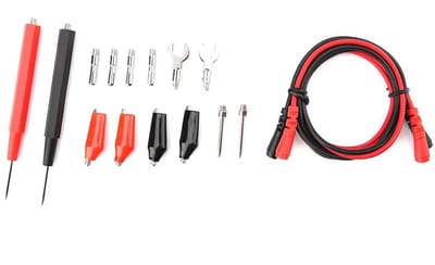 Testkabels Multimeter - Meetkabels Klemmen - Elektrische Metingen - Koperen Stekkers - 90 cm Lengte - Meerkleurig