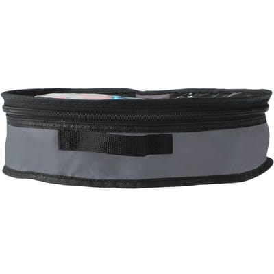 Transparante Opbergtas voor Kerstkrans Draagbare Vakantiekrans Container Decoratie Slinger black