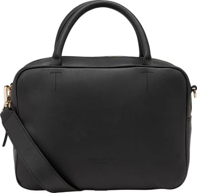 Marc O'Polo Leren Handtas Schoudertas Tuja Hand Bag Black Zwart