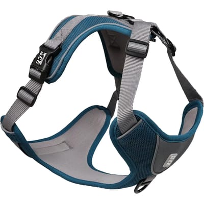 Duvoplus - Hondentuigje - Hond - Ultimate Fit No-pull Harnas Classic Xs - 28-37cm - 32-43cm Petrol Blue - 1st