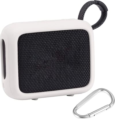 Beschermhoes geschikt voor JBL Go 4 Bluetooth Speaker - Meerdere Kleuren - Schokbestendig - Krasbestendig - Siliconen - Hoesje - Case - Bescherming - Grijs