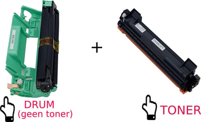 KATRIZ® Huismerk Drum DR1050 + 1x Toner TN1050/TN1075 – Compatible voor Brother DCP-1610W, HL-1110, MFC-1910W e.a. – Hoge Capaciteit – Alternatief voor originele cartridges
