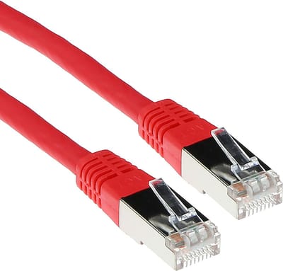 ACT Rode 20 meter LSZH SFTP CAT6 UTP kabel met RJ45 connectoren FB9520