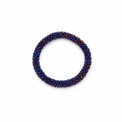 Bijoutheek Armband (Sieraad) Kleine kralen Paars