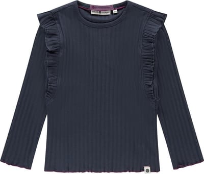 Stains & Stories girls rib t-shirt longsleeve Meisjes T-shirt - Maat 116