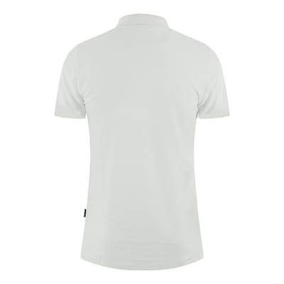 Aquascutum Boxed Logo White Polo Shirt