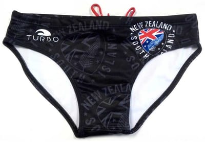 Turbo New Zealand Shield Zwemslip Zwart 3XL Man