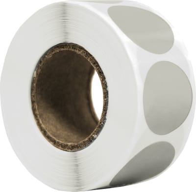 500 Etiketten Rond Transparant 20 mm op Rol - Sluitzegel - Markeringspunten - Blanco ronde stickers - DULA
